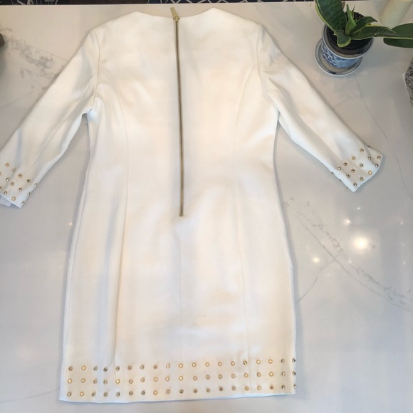 NWT Michael Kors gold studded cream dress - Picture 11 of 15